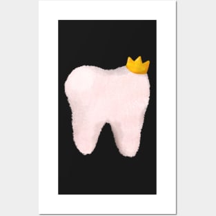 Tooth (with a crown) Posters and Art